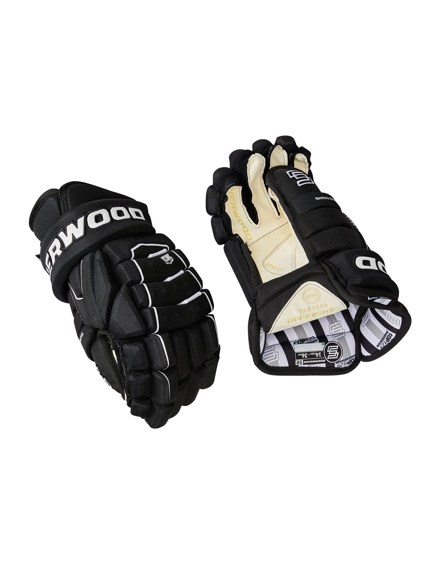 Gant de hockey Sherwood 9950 Pro 4 Roll - Intermédiaire (Noir)